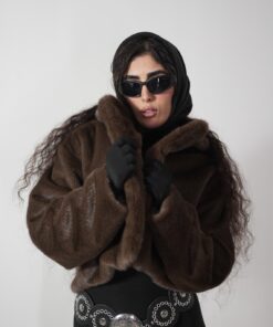 Alternative view of کت خز قهوه coffee