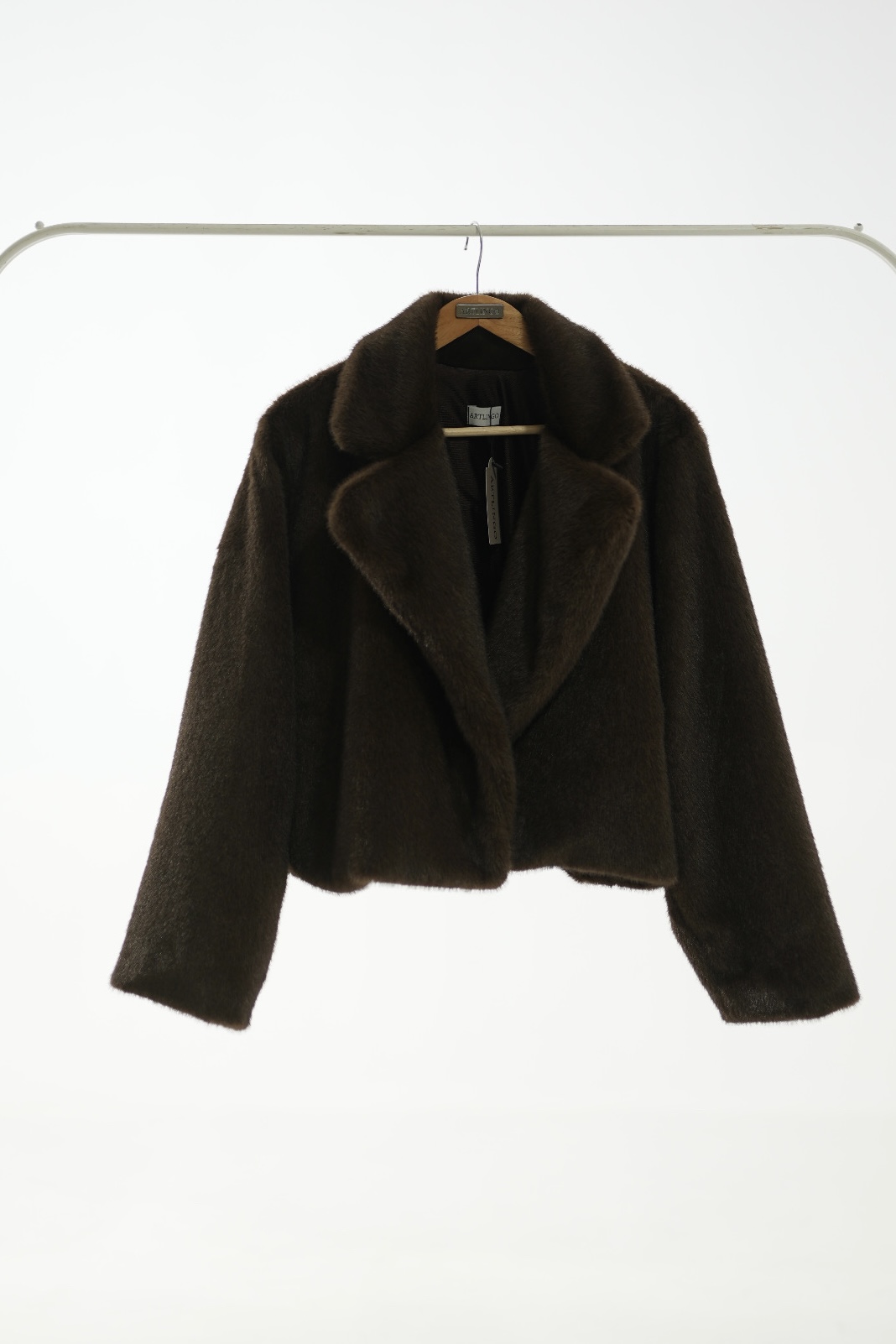 کت خز قهوه coffee - Image 3