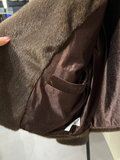 کت خز قهوه coffee - Image 4