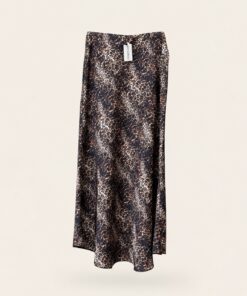 دامن ساتن اوریب پلنگی leopard silk